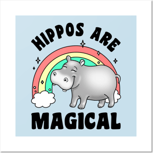 Hippos are Magical Posters and Art